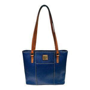 Dooney & Bourke Pebble Grain Small Lexington Shopper Tote - 10” x 12” x 3.5”